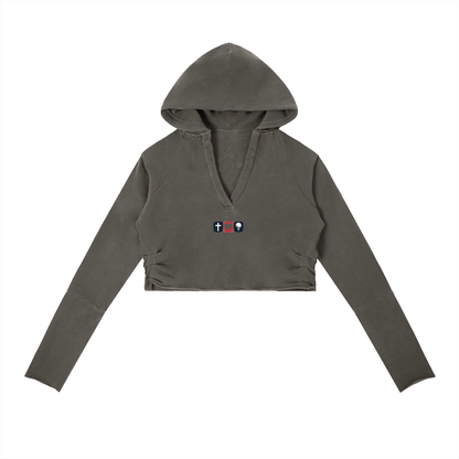 Grace Faith Golf Vintage Washed Raw Edge Hoodie