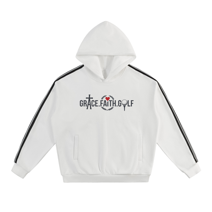 Grace Faith Golf Side Stripe Drop-Shoulder Hoodie