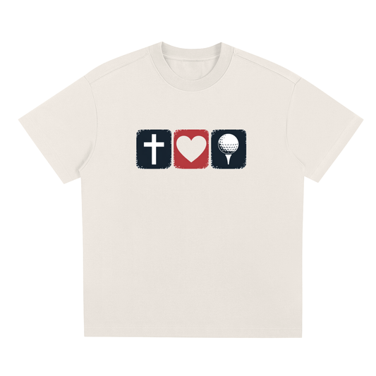 Grace Faith Golf  Oversized T-shirt