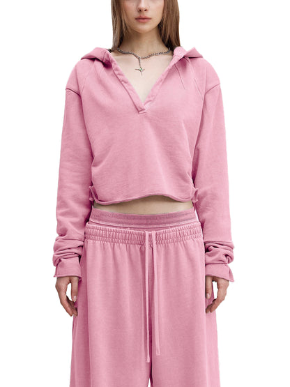 Grace Faith Golf Vintage Washed Raw Edge Hoodie